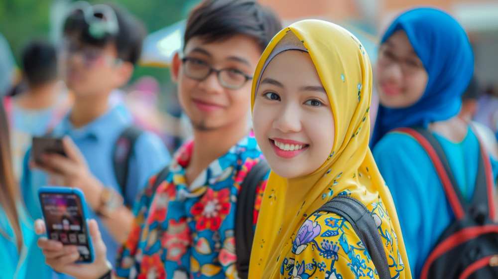 Students in an international school in Penang